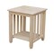 International Concepts Rectangle Mission Tall End Table, 21 W, 21 L, 25 in H, Wood, Unfinished BJ6TE - alternate 1